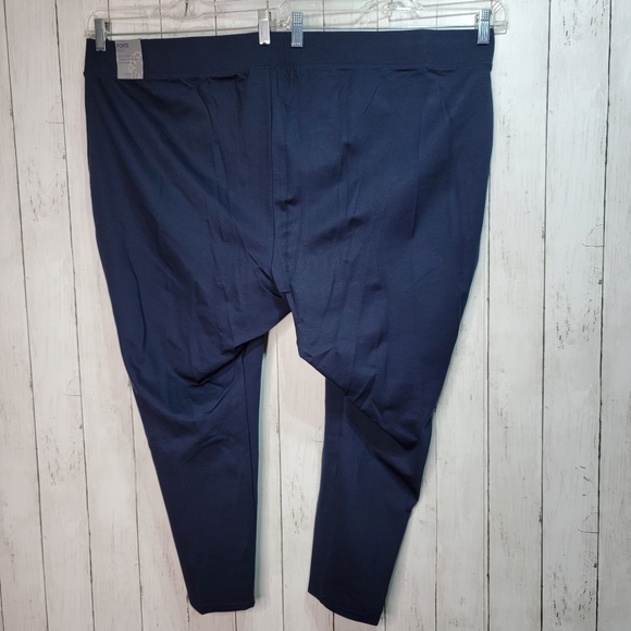 NWT Catherines Women's Plus Size Ponte Knit Legging Blue Size 5X 34/36 Petite. - Picture 5 of 6
